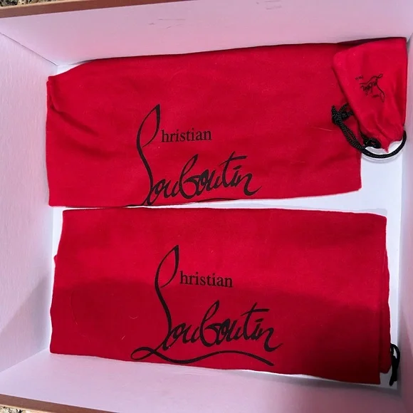 DIRDIBOOTIE 130 CALF • Christian Louboutin Black and Red Ankle Booties - Picture 11 of 11